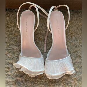 Loeffler Randall Estella Pearl Ruffle Heeled Sandal